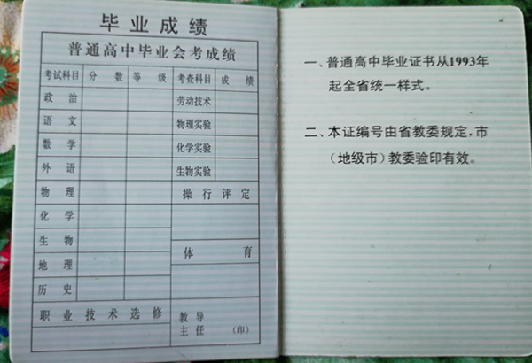 1993年高中畢業證圖片大全：回憶中的青春時光與歷程